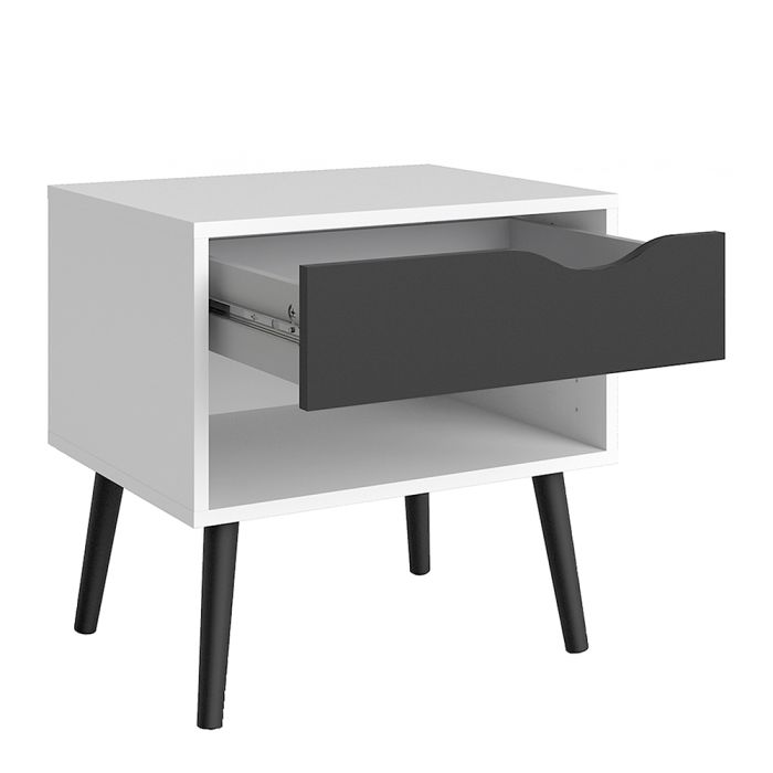 Oslo Bedside 1 Drawer - NIXO Furniture.com