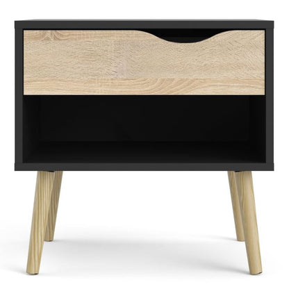 Oslo Bedside 1 Drawer - NIXO Furniture.com