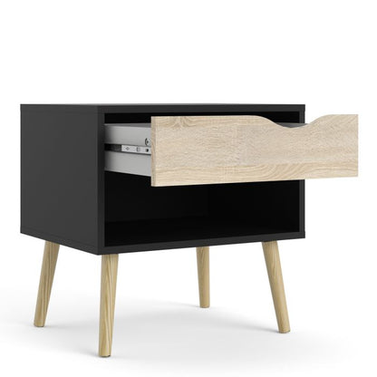 Oslo Bedside 1 Drawer - NIXO Furniture.com