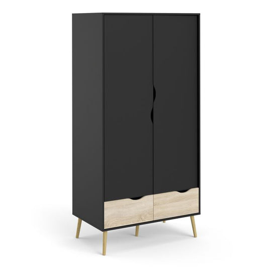 Oslo Wardrobe 2 Doors 2 Drawers - NIXO Furniture.com