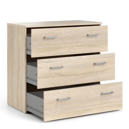 Space Chest of 3 Drawers in Oak - NIXO Furniture.com