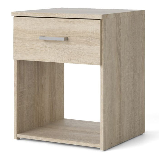 Space Bedside 1 Drawer in Oak - NIXO Furniture.com