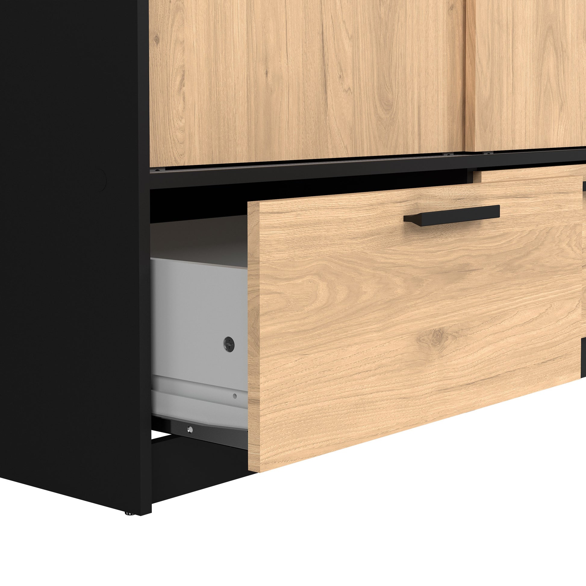 Line Wardrobe with 2 Doors 2 Drawers - NIXO Furniture.com