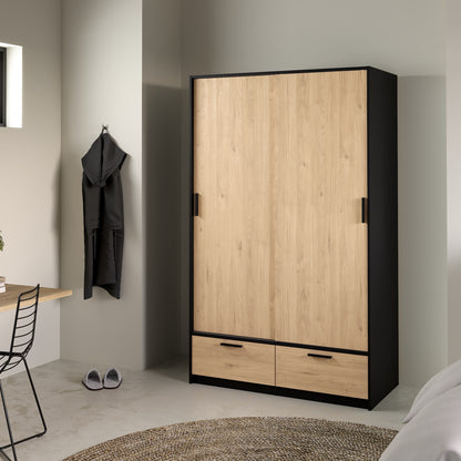 Line Wardrobe with 2 Doors 2 Drawers - NIXO Furniture.com