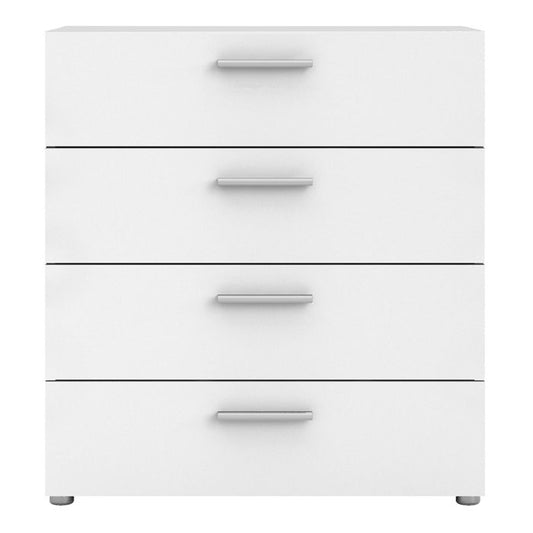 Pepe Chest of 4 Drawers in White - NIXO Furniture.com