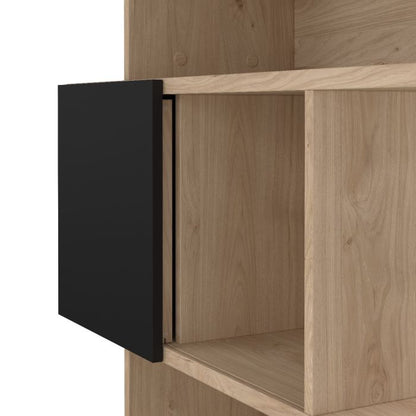 Maze Asymmetrical Bookcase with 3 Doors - NIXO Furniture.com