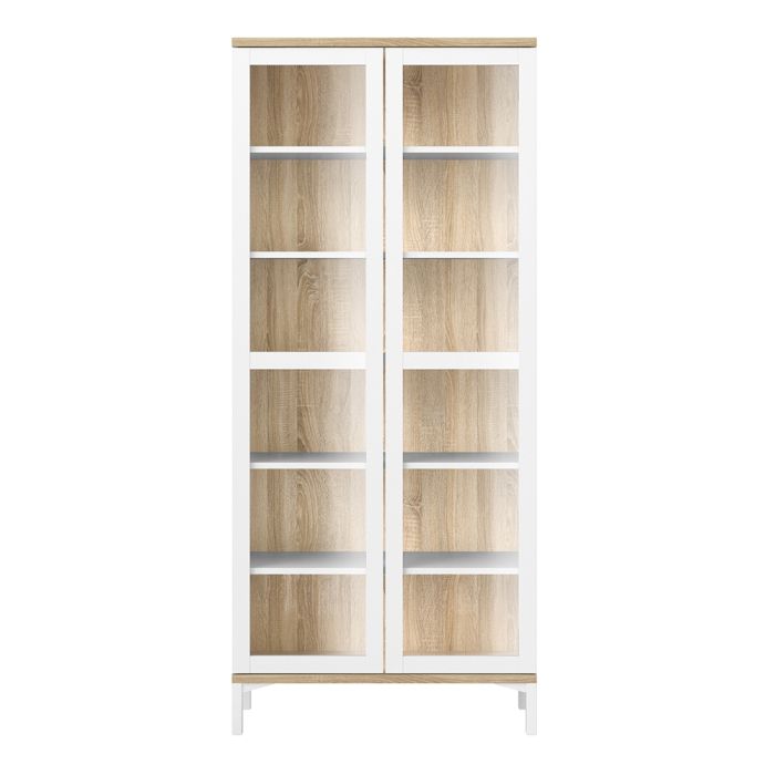 Roomers Display Cabinet Glazed 2 Doors - NIXO Furniture.com