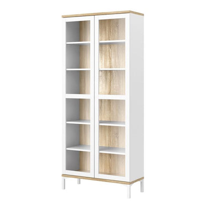 Roomers Display Cabinet Glazed 2 Doors - NIXO Furniture.com