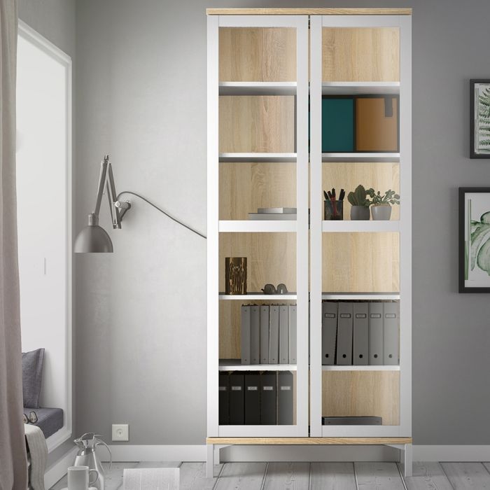 Roomers Display Cabinet Glazed 2 Doors - NIXO Furniture.com