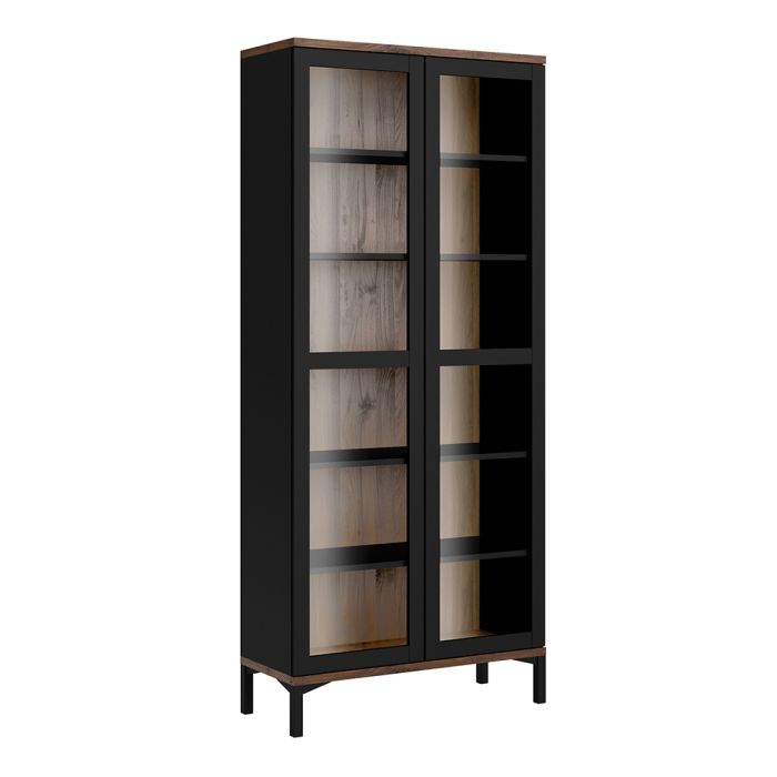 Roomers Display Cabinet Glazed 2 Doors - NIXO Furniture.com