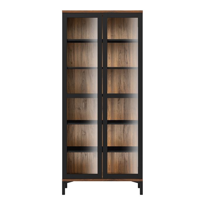 Roomers Display Cabinet Glazed 2 Doors - NIXO Furniture.com