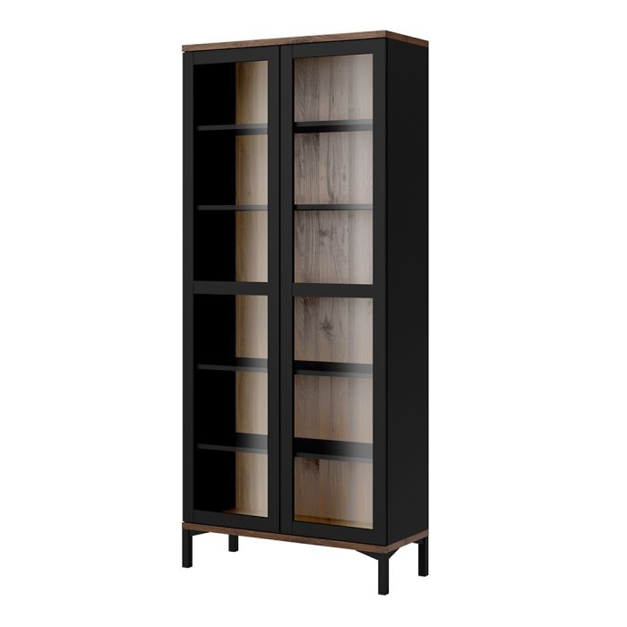 Roomers Display Cabinet Glazed 2 Doors - NIXO Furniture.com