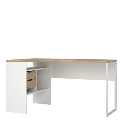 Function Plus Corner Desk 2 Drawers - NIXO Furniture.com