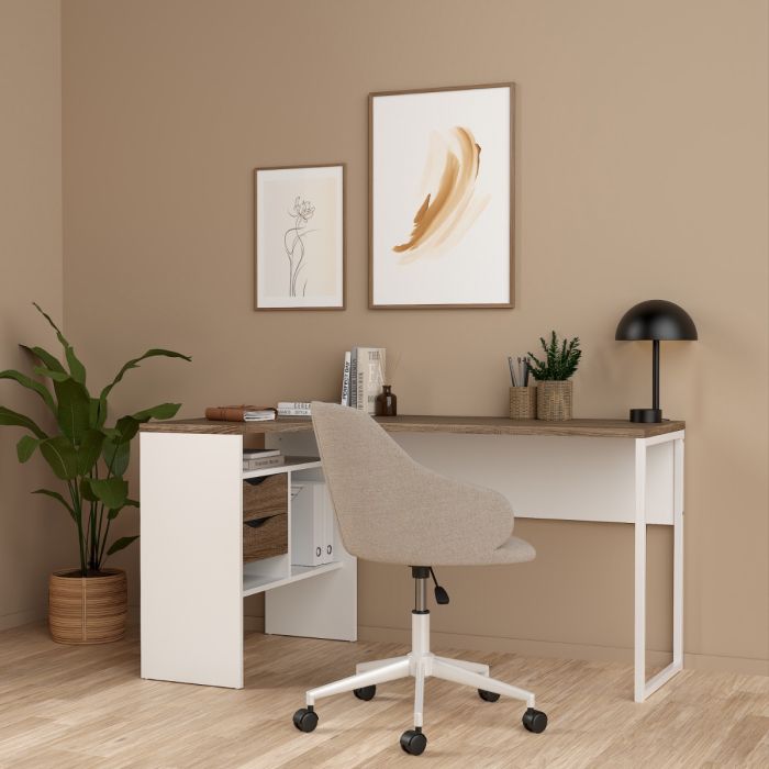 Function Plus Corner Desk 2 Drawers - NIXO Furniture.com