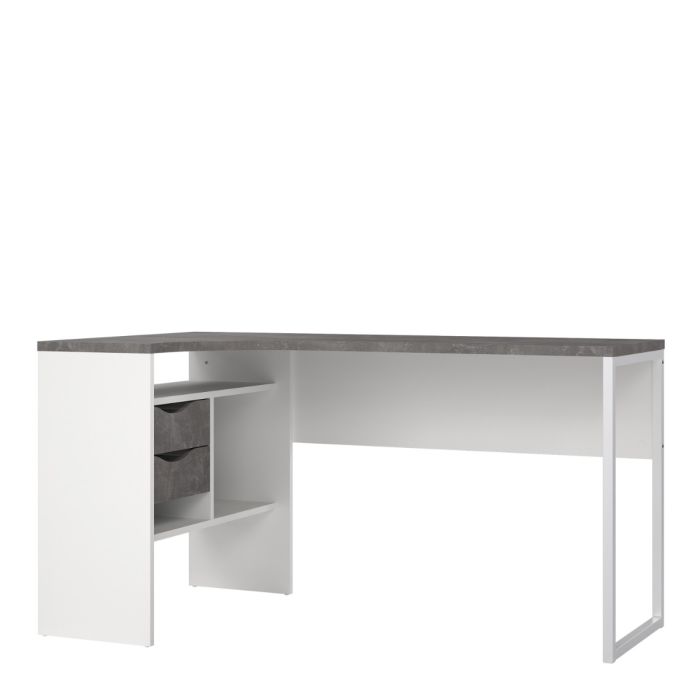 Function Plus Corner Desk 2 Drawers - NIXO Furniture.com