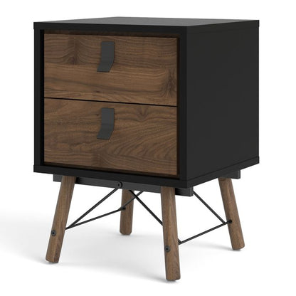 Ry Bedside Cabinet 2 Drawer - NIXO Furniture.com