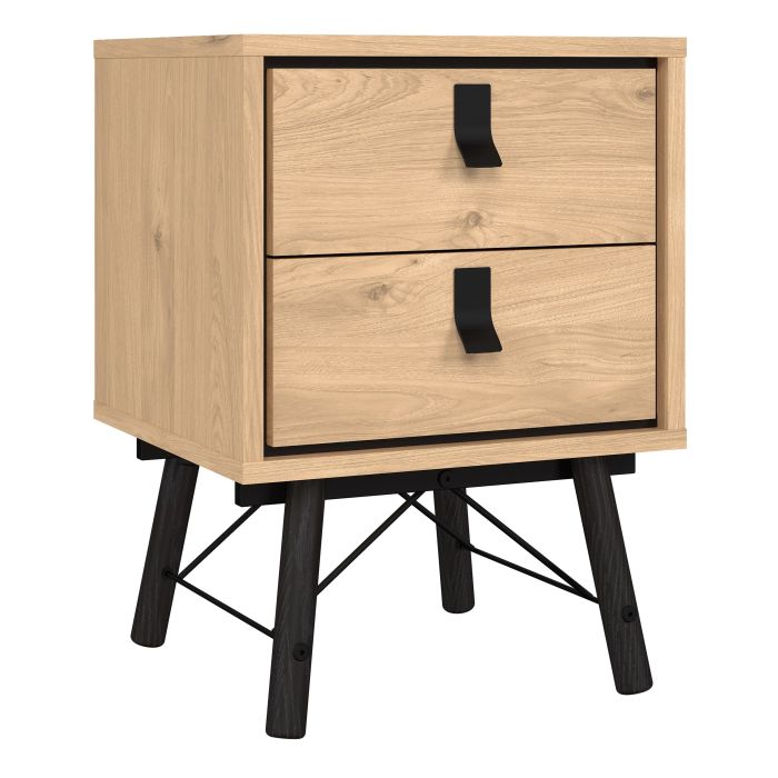 Ry Bedside Cabinet 2 Drawer - NIXO Furniture.com