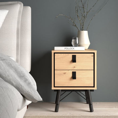 Ry Bedside Cabinet 2 Drawer - NIXO Furniture.com