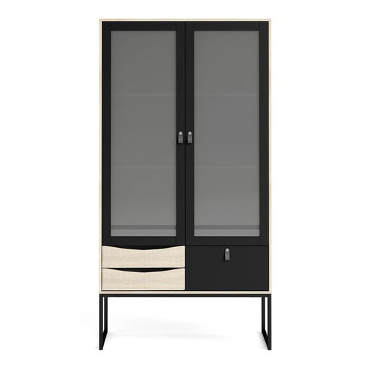 Stubbe China Cabinet 2 Frame Doors 3 Drawers - NIXO Furniture.com