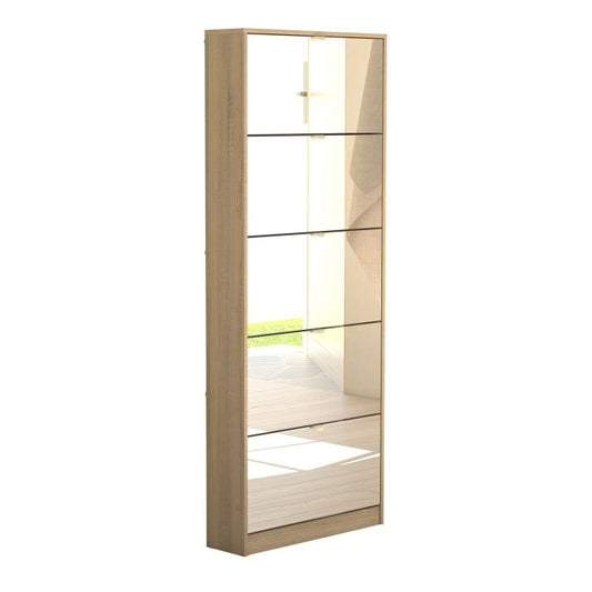 Shoes Shoe Cabinet 5 Mirror Flip Down Doors - NIXO Furniture.com