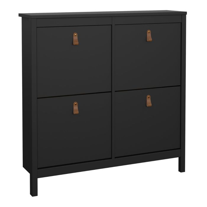 Barcelona Shoe Cabinet 4 Flip Down Doors - NIXO Furniture.com