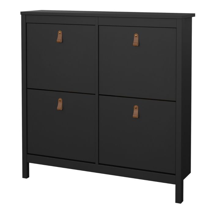 Barcelona Shoe Cabinet 4 Flip Down Doors - NIXO Furniture.com