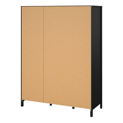 Madrid Wardrobe with 2 Doors 1 Mirror Door 2 Drawers - NIXO Furniture.com