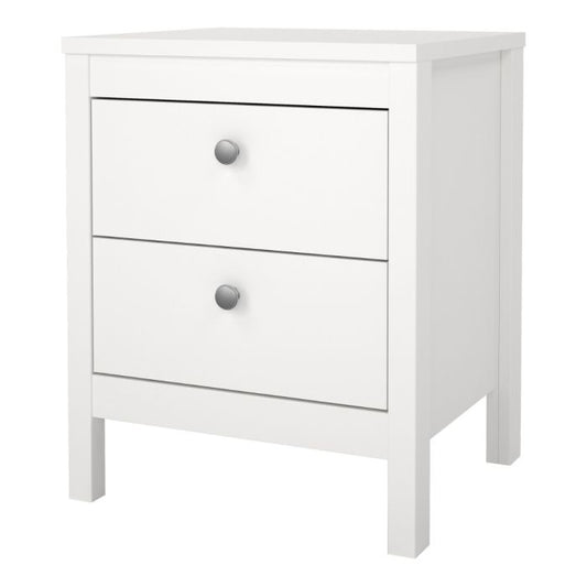 Madrid Bedside Table 2 Drawers - NIXO Furniture.com