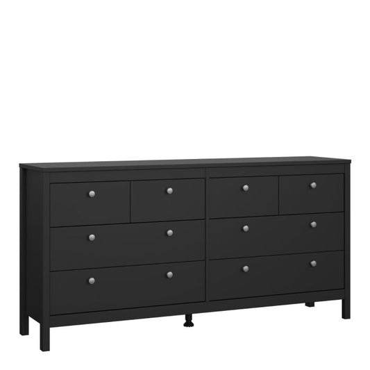 Madrid Double Dresser 4+4 Drawers in White - NIXO Furniture.com