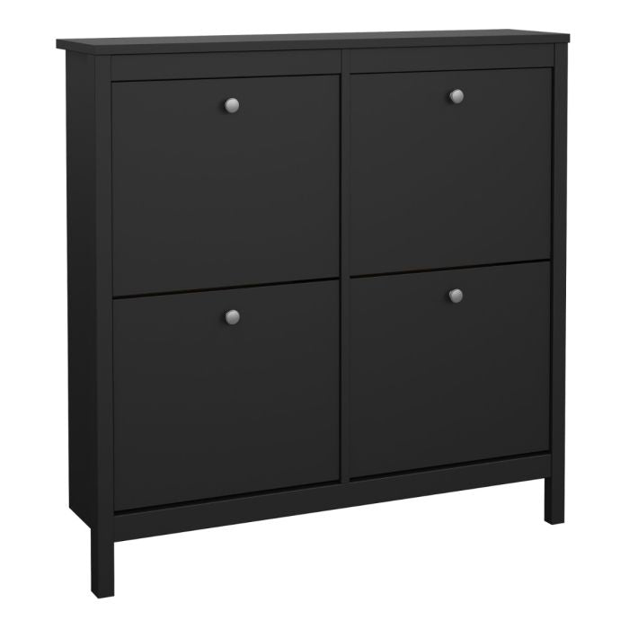 Madrid Shoe Cabinet 4 Flip Down Doors - NIXO Furniture.com