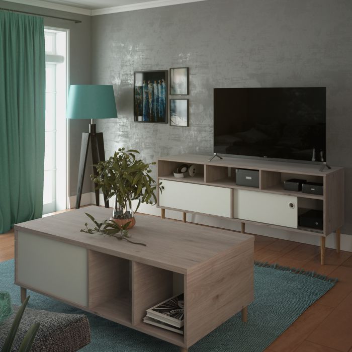 Rome TV Unit 2 Sliding Doors - NIXO Furniture.com