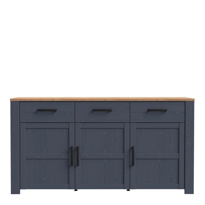 Bohol 3 Door 3 Drawer Sideboard in Riviera - NIXO Furniture.com