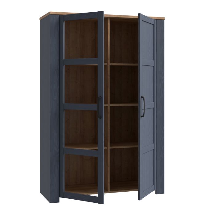 Bohol 2 Door Display Cabinet in Riviera - NIXO Furniture.com
