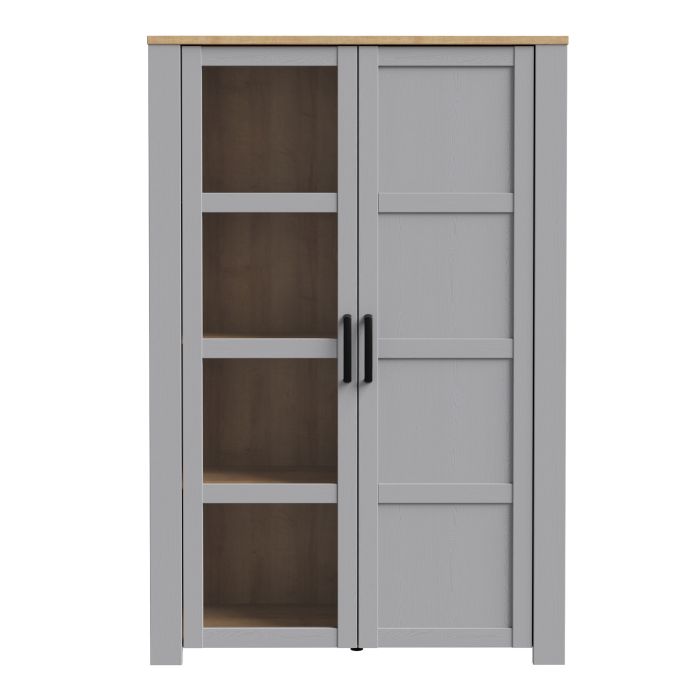 Bohol 2 Door Display Cabinet in Riviera - NIXO Furniture.com