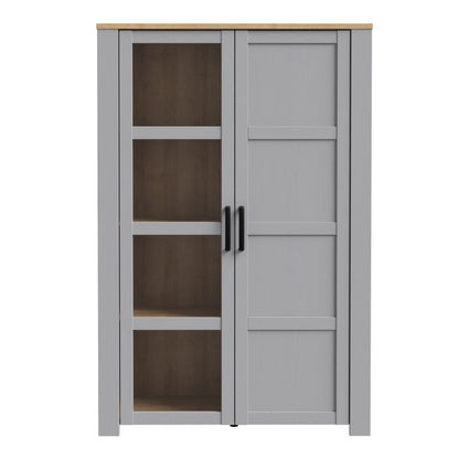 Bohol 2 Door Display Cabinet in Riviera - NIXO Furniture.com