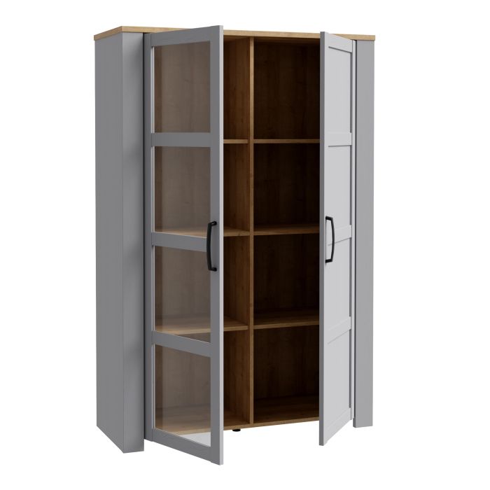 Bohol 2 Door Display Cabinet in Riviera - NIXO Furniture.com