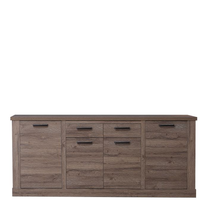 Corona 4 Door 2 Drawer Sideboard in Tabak Oak - NIXO Furniture.com