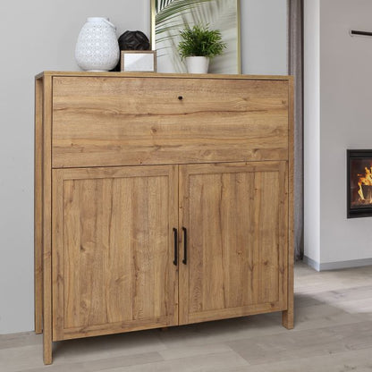 Malte Brun Bar Chest in Waterford Oak - NIXO Furniture.com