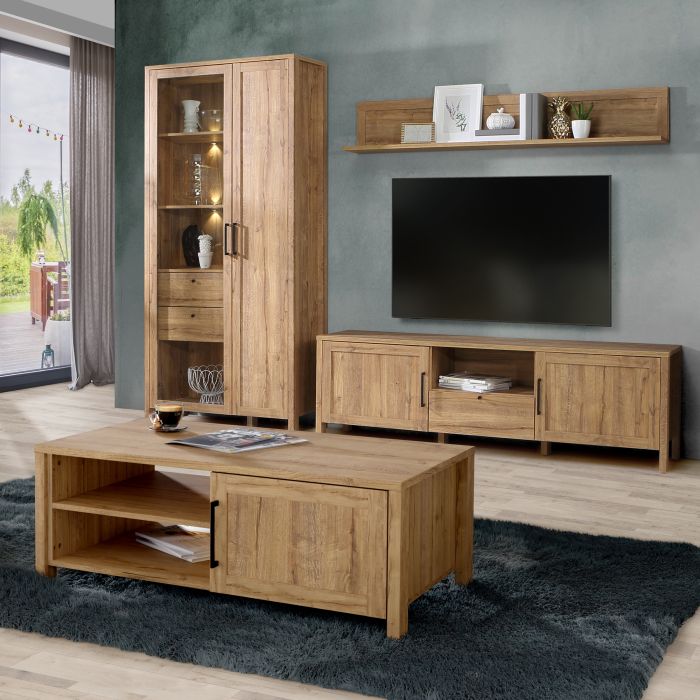 Malte Brun Display Cabinet in Waterford Oak - NIXO Furniture.com