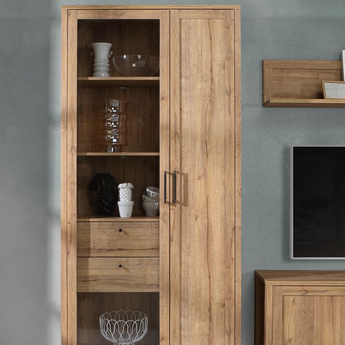 Malte Brun Display Cabinet in Waterford Oak - NIXO Furniture.com