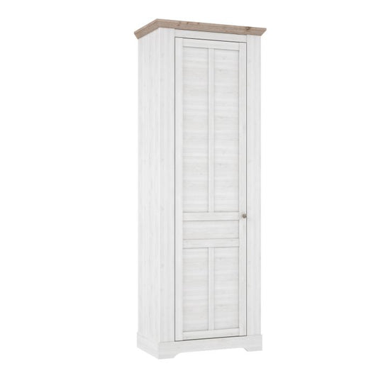 Illopa Hallway Wardrobe in Oak Nelson/Snowy Oak - NIXO Furniture.com