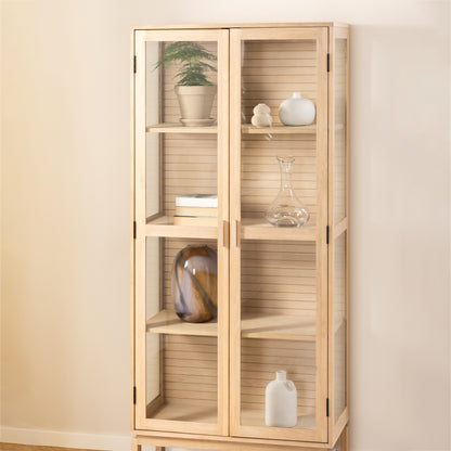 Linley Display Cabinet in White Oak