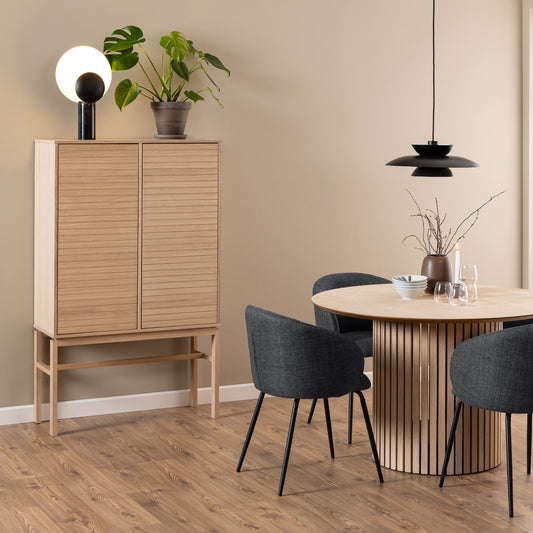 Linley Cabinet with 2 Doors in White Oak