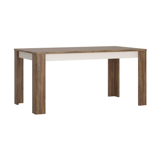 Toledo extending dining table in White and Oak - NIXO Furniture.com